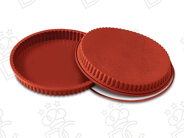 Round tart pan in food-grade silicone mm Ø240x30h