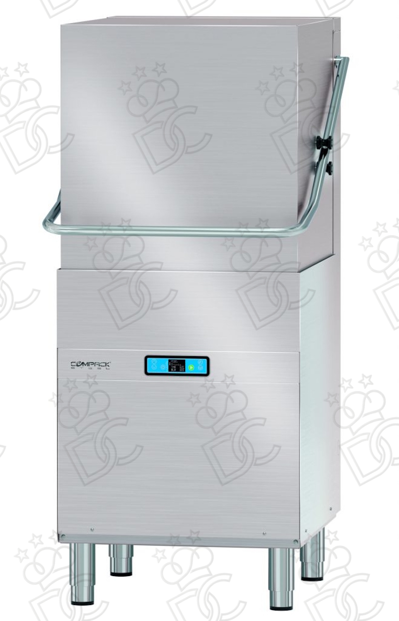 Hood-Type Dishwasher - 50x50 Basket - LCD Control Panel - Built-in Automatic Water Softener
