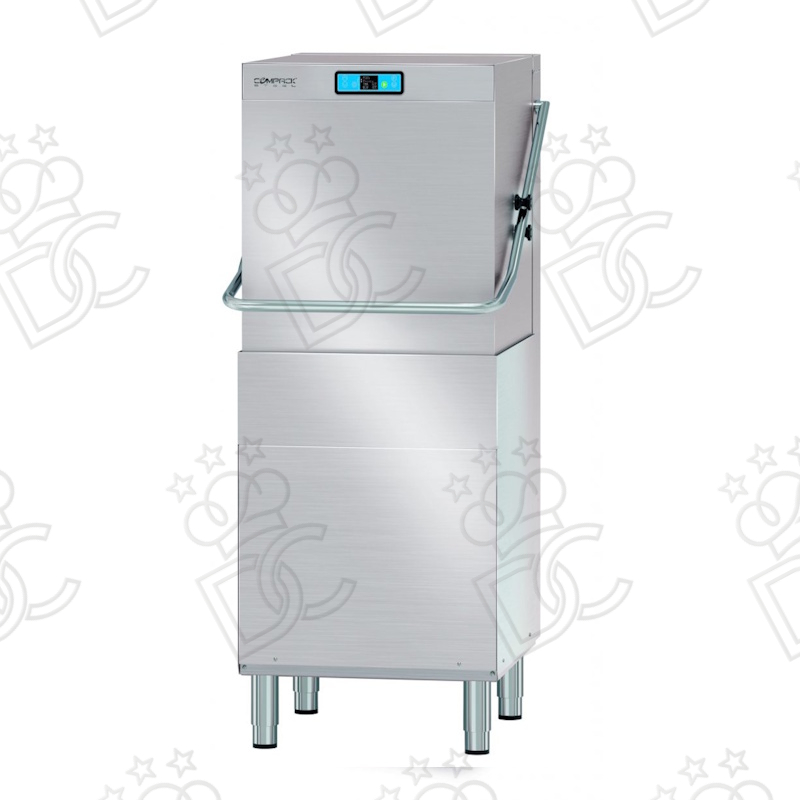 Hood-Type Dishwasher - 50x50 Basket - LCD Control Panel - Built-in Automatic Water Softener