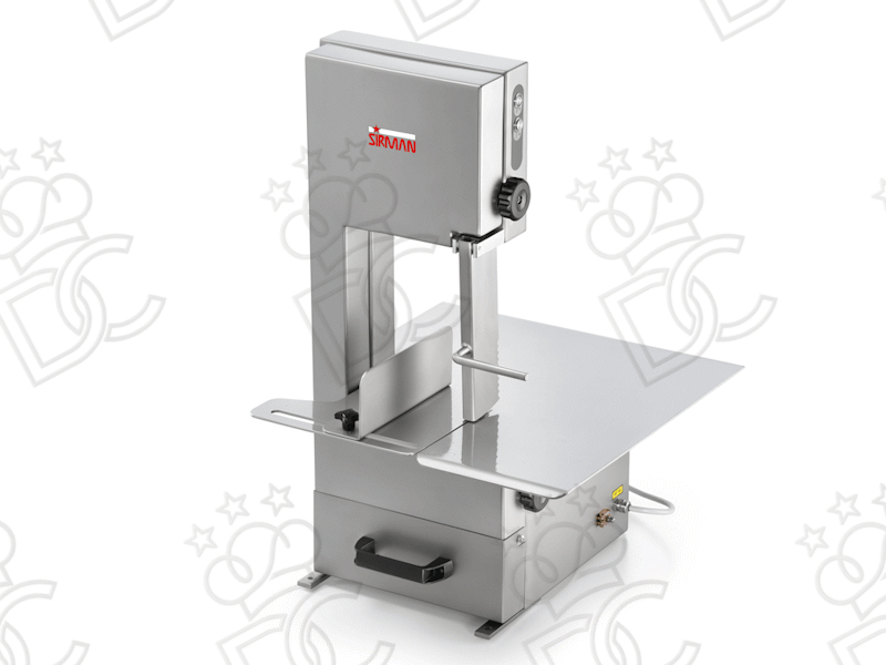 Bench-top bone saw in stainless steel - blade length 1840 mm - single phase