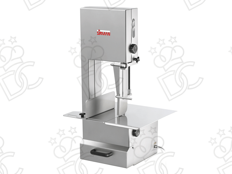 Floor-standing bone saw in stainless steel - blade length 2020 mm - single phase