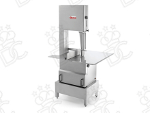 Stainless steel bandsaw on stand - blade length 3100 mm