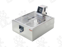 Vasca inox con coperchio e rubinetto GN 2\1 per Softcooker