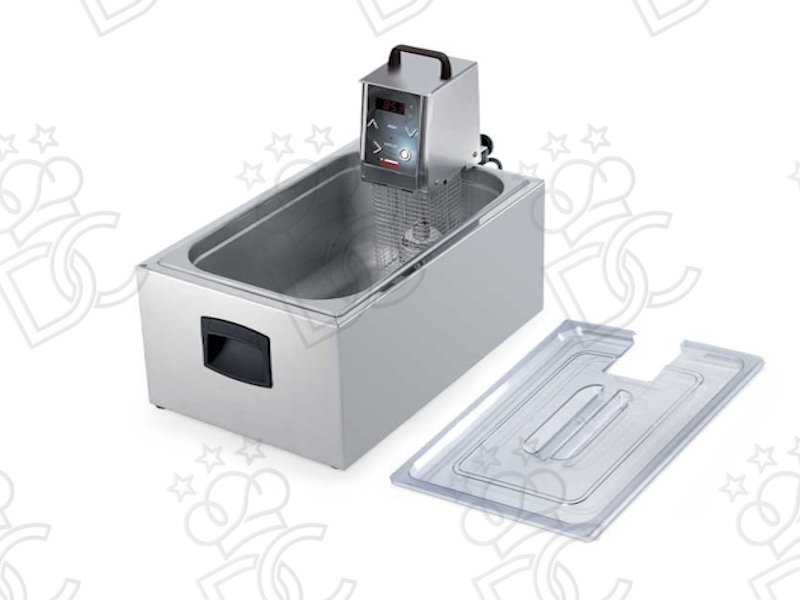 Vasca inox con coperchio GN1\1 per Softcooker