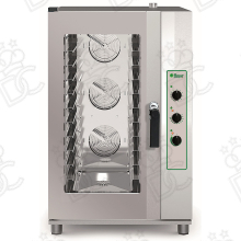 Fours électriques compacts à convection / vapeur directe - Commandes mécaniques - 10 plaques GN1/1 ou EN 60x40