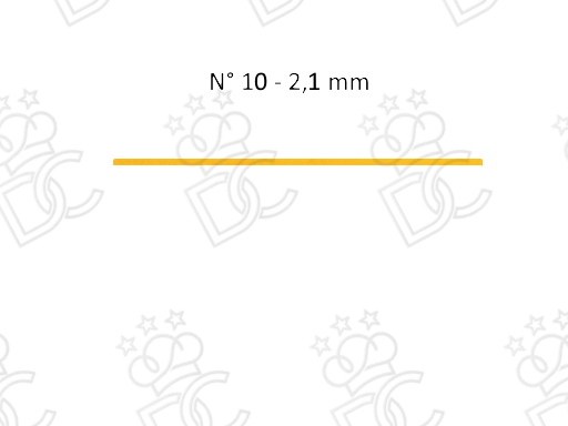Filière n° 10 en téflon pour spaghetti mm 2,1
