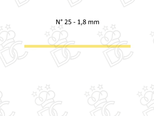 Trafila in bronzo n.25 per spaghetti quadri mm 1,8