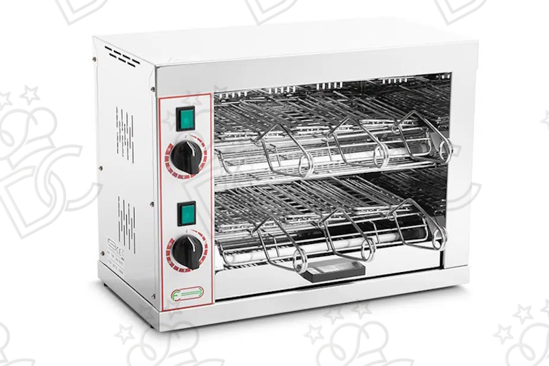 Grille-pain 6 pinces, résistance thermique en quartz