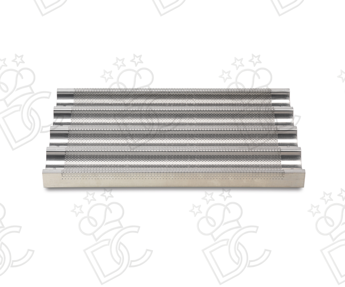Teglia baguette forata a 4 canali GN 1/1 h38