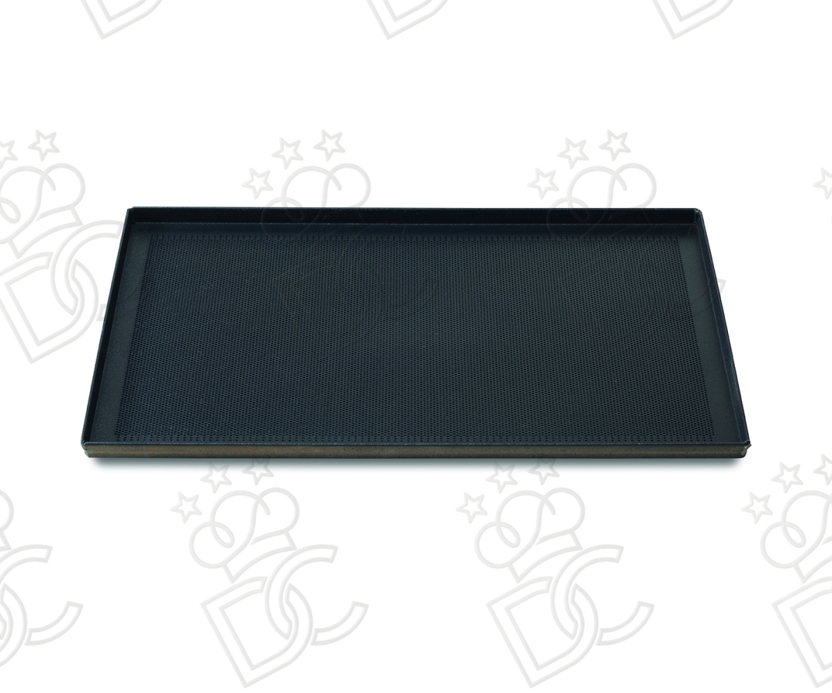 Teglia in alluminio microforata teflonata h20 - EN 60x40