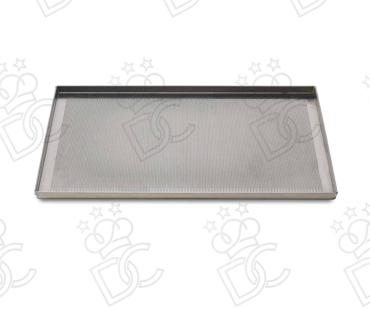 Teglia in alluminio microforata 15/10 h20 - EN 60x40