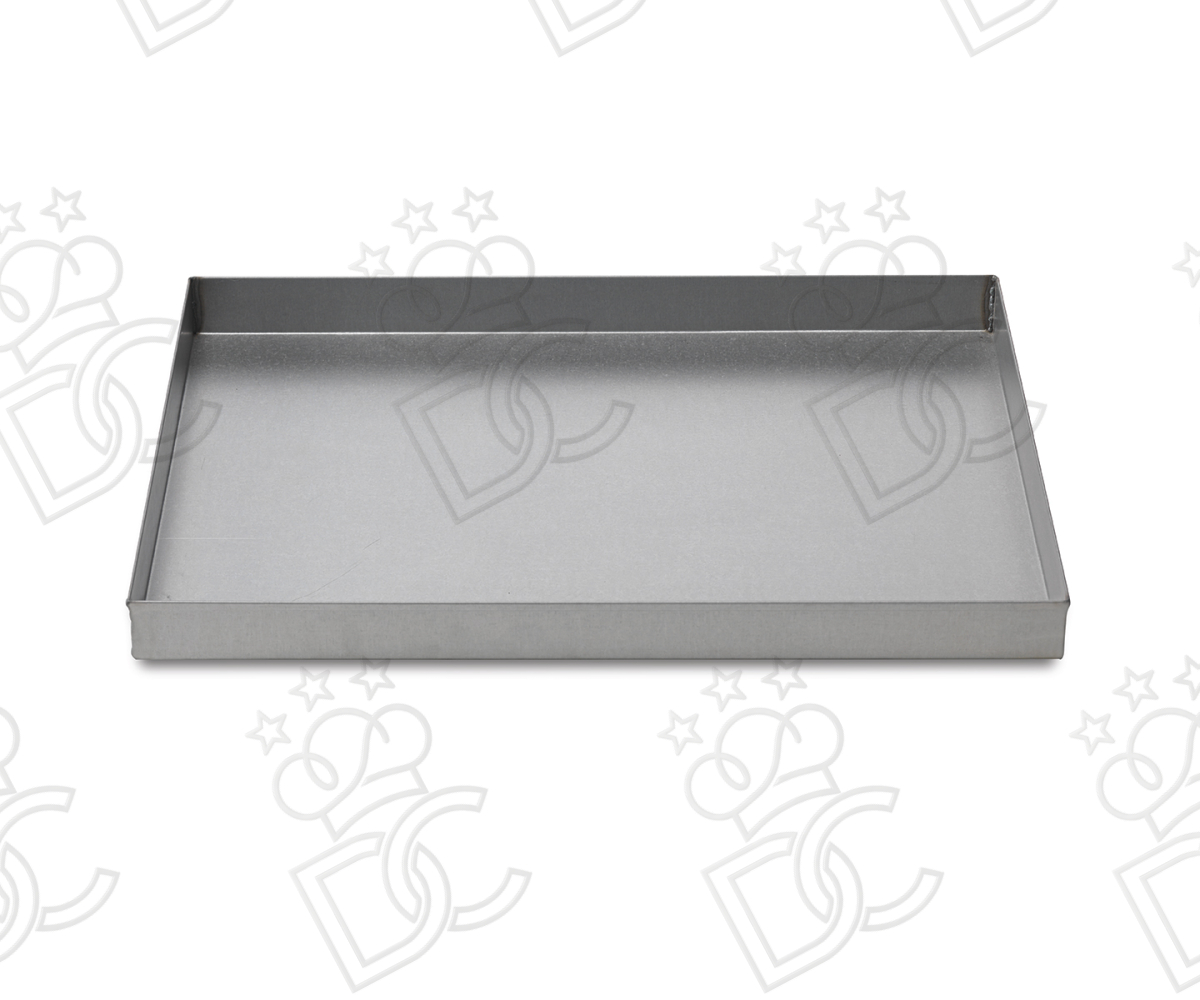 Aluminized steel tray 8/10 h50 - EN 60x40
