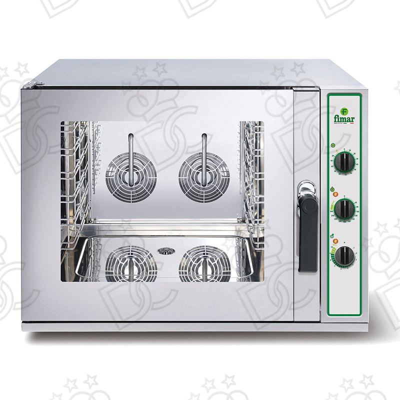 Forni elettrici a convezione /vapore diretto - Comandi meccanici - 4 teglie GN1/1 o EN 60x40