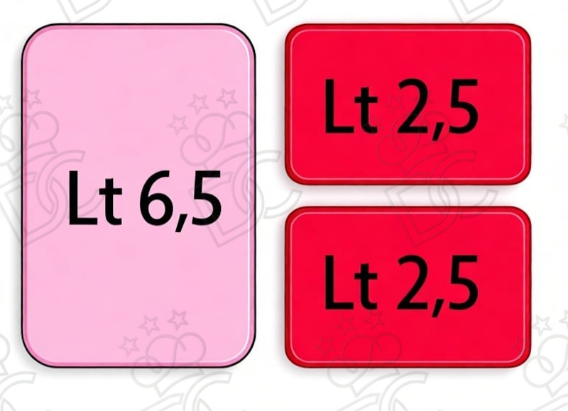 Bacs pour Comini - n. 1 de 6,5 l + n. 2 de 2,5 l
