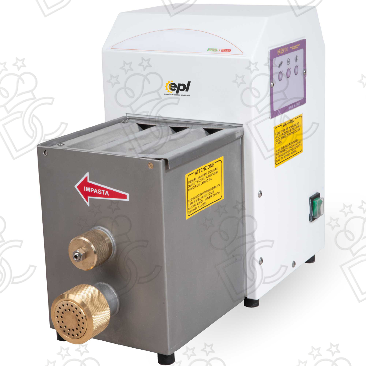 Estrusore per pasta fresca - 5Kg/h - 220V - versione inox