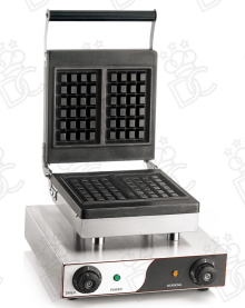 Macchina per waffle - piastra quadrata antiaderente