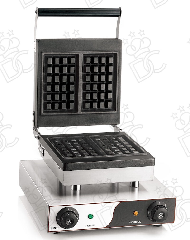 Macchina per waffle - piastra quadrata antiaderente