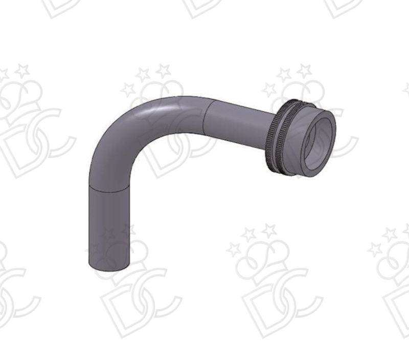 Bec courbé Ø 14 mm - longueur 8 cm - pour adaptateur et pistolet Dosicream