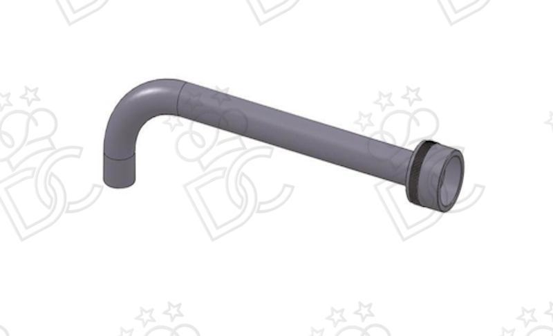 Beccuccio curvo Ø 21 mm- lunghezza 25 cm - per Dosicream