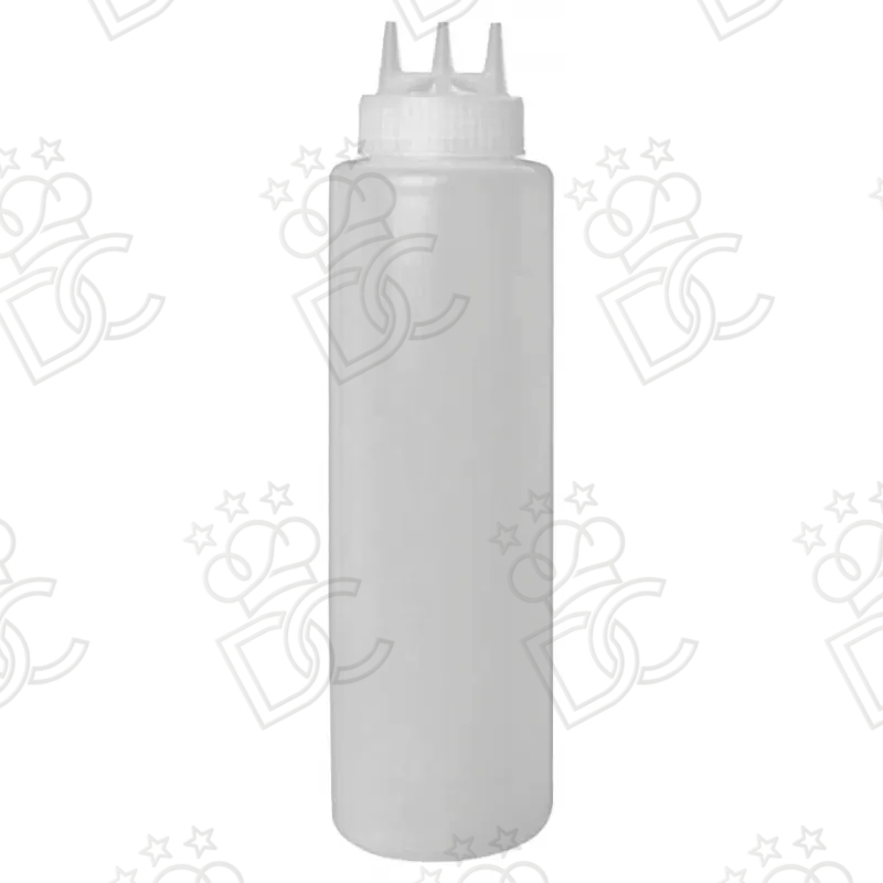 Sauce dispenser with 3 spouts - 1 lt