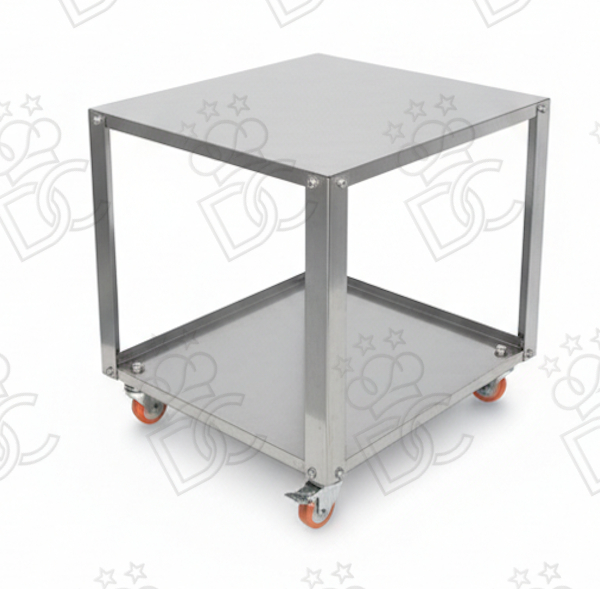Stainless steel cutlery drying trolley