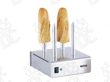 Chauffe-pain pour Hot Dog 4 broches
