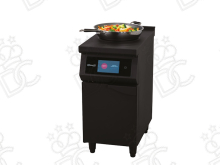 Piano cottura a induzione per wok 400 nero