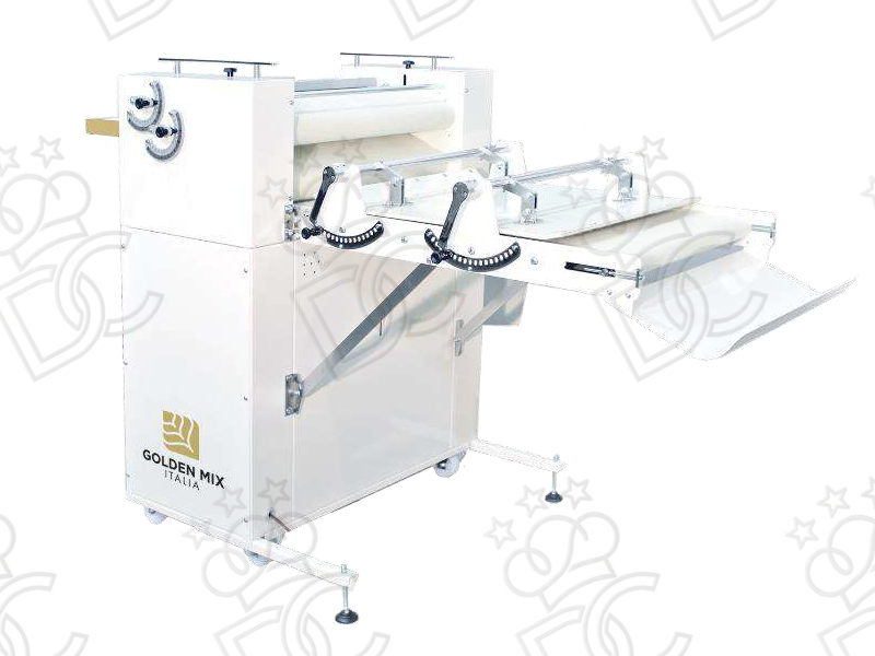 Moulder for wrapped bread 2 rollers - with loaf former - with anti-rejection device