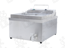 Friteuse électrique pour pâtisserie - capacité 11 l - avec robinet de vidange d’huile