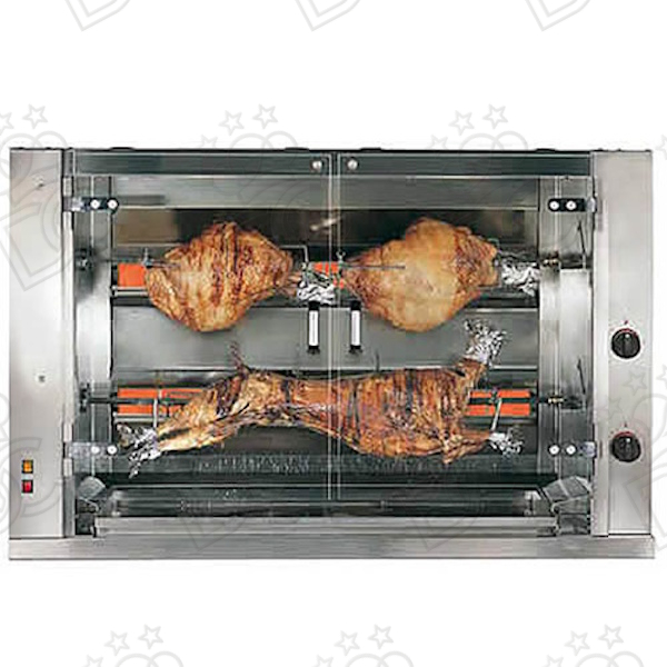 Large Maxi Electric Countertop Rotisserie - 2 spits
