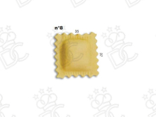 Ravioli mold No. 8 - Size mm 35x37 - Weight g 5.5