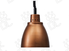 Lampada riscaldante ad infrarosso in alluminio anodizzato rame opaco - entra per conoscere le varie opzioni