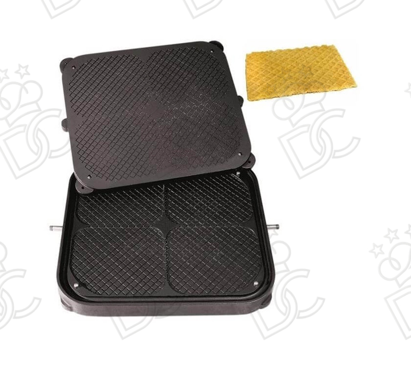 Waffle plate with cross for Cook-Matic