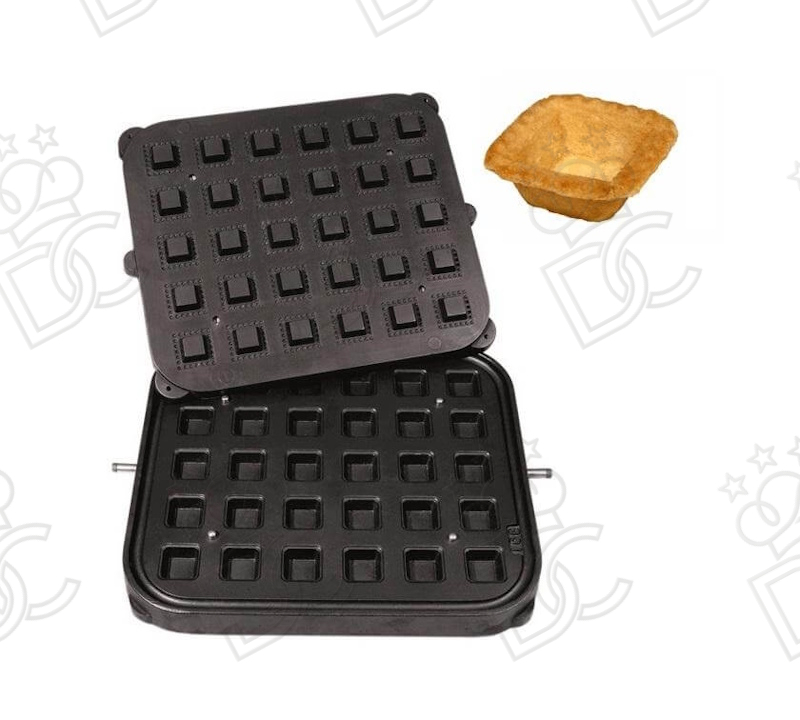 Square grooved plate for Cook-Matic