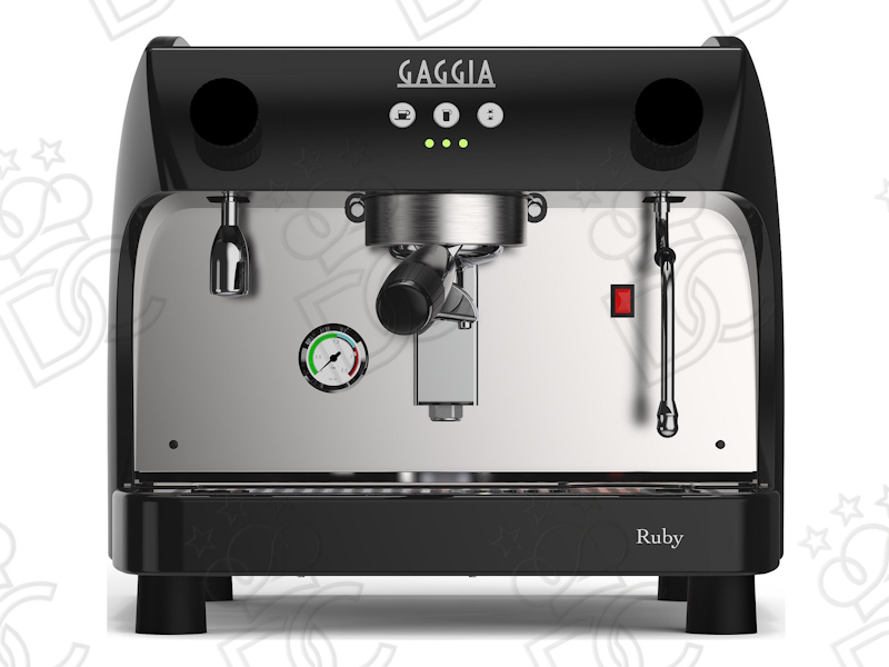 Ruby Pro coffee machine - 1 group - black - with water tank
