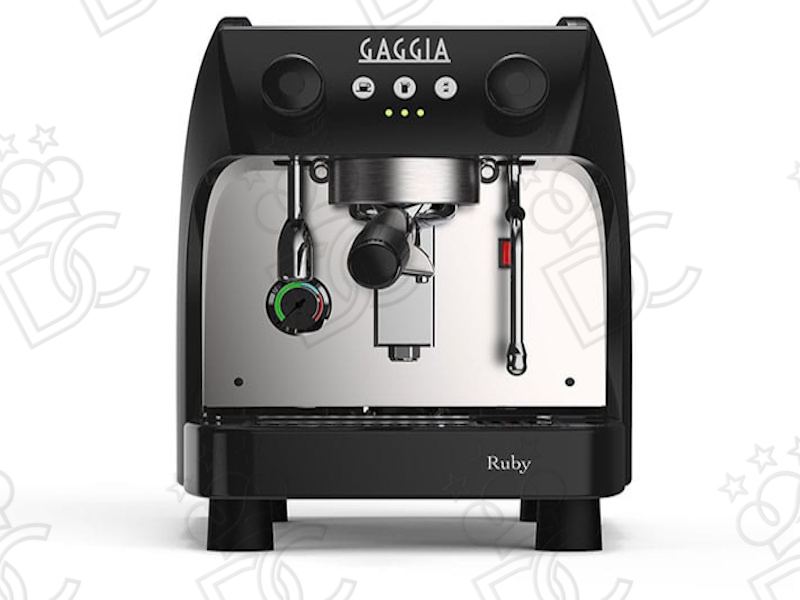 Ruby Office coffee machine - 1 group - black - with water tank