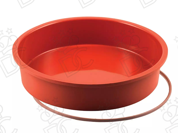 Round baking pan in food-grade silicone mm Ø220x42h