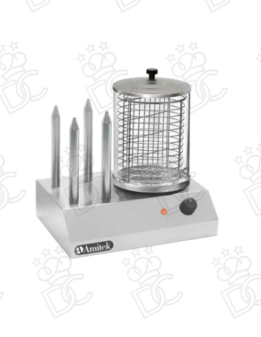 Machine à cuire les hot-dogs à la vapeur et 4 poinçons pour pain