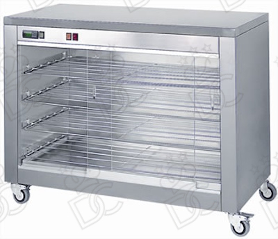 Rotisserie support - in Stainless Steel  
hot/dry with sliding glass panels