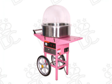Cotton candy machine with cart